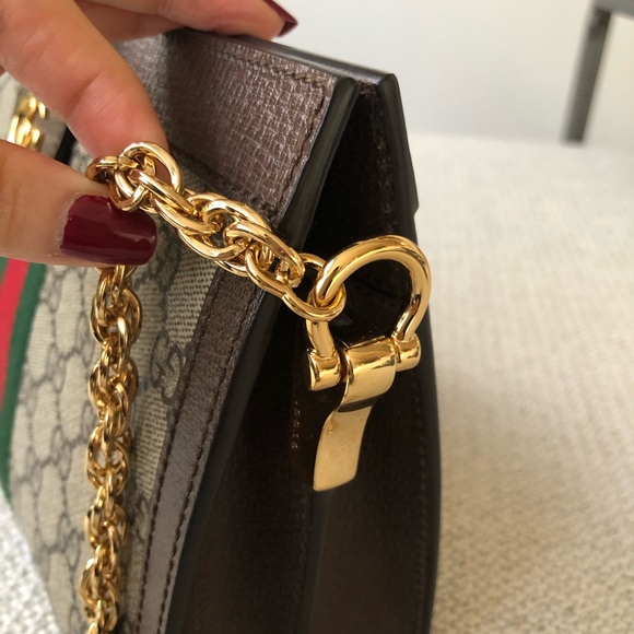**SOLD** Gucci Small Ophidia Chain Shoulder Bag - Picture 5 of 13